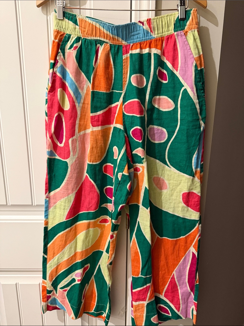 Christian Siriano wide leg Linen Pants pockets